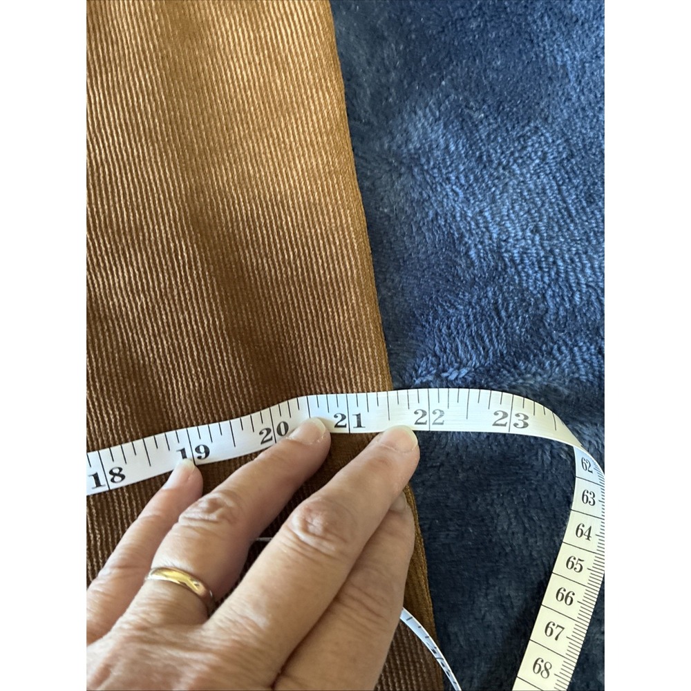 American Stitch Corduroy Patchwork Shirt In Brown - Size Medium (L14) - Picture 5 of 9